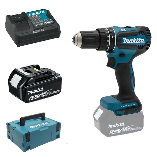 MAKITA - Trapano Avvitatore A Percussione 'Dhp485Rtj-B' 18V - 2 X