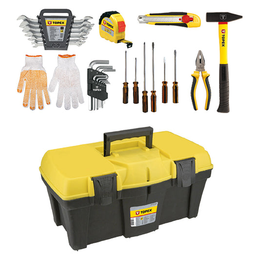 TOPEX - Cassetta Porta Attrezzi Completa Cm 38 X 17 X H 17 - 26 P