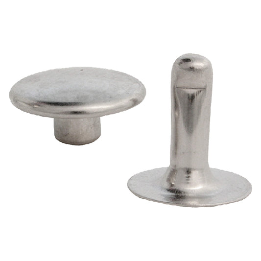Rivetto Nichelato Con Testa Maschio/Femmina Misura 33 - Conf.5000