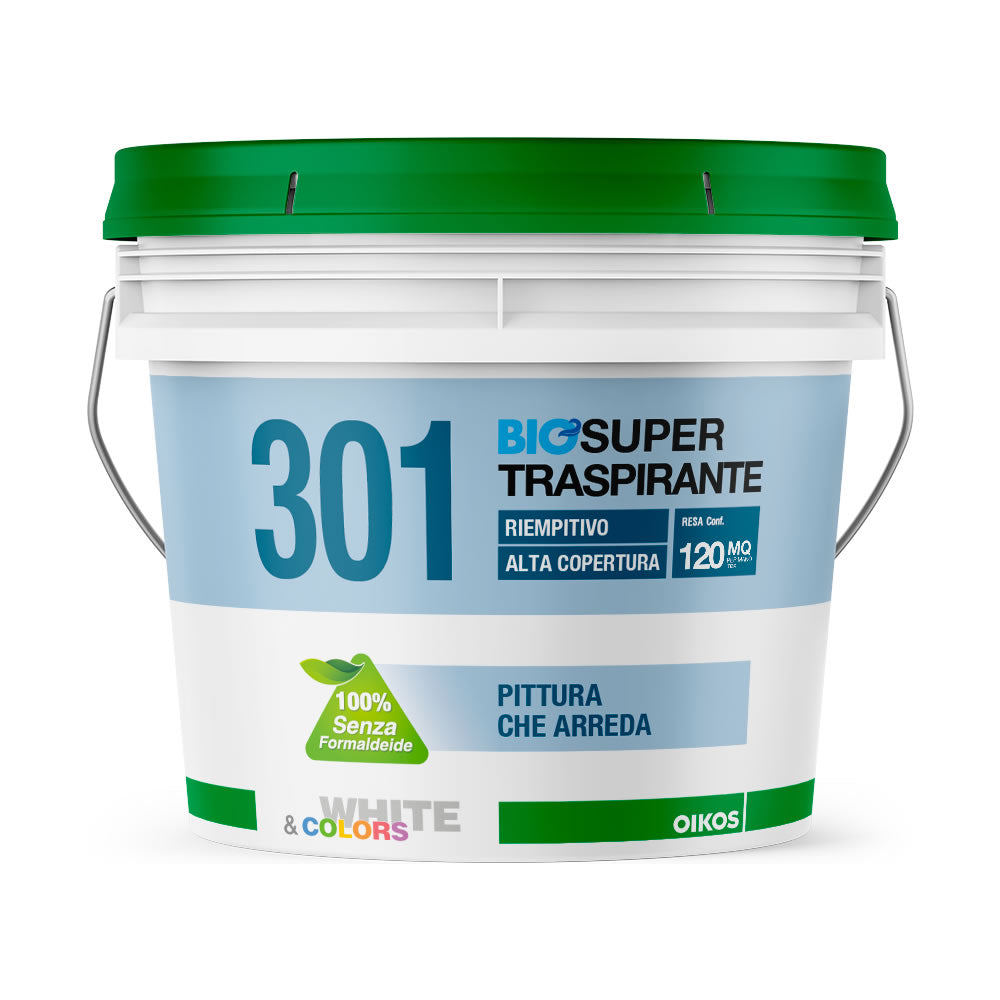 03A - 301 BioSuperTraspirante 12lt WHITE + COLORS